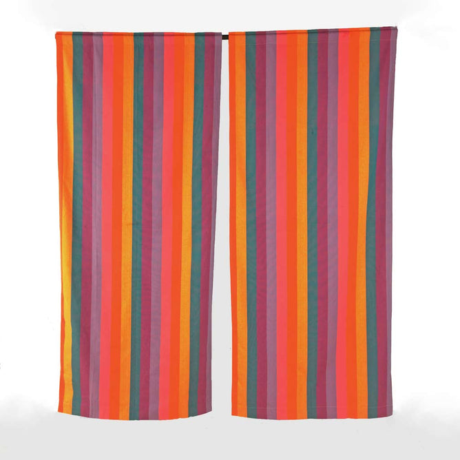 Handmade Multi Color Striped Curtains And Drapes On Sale
