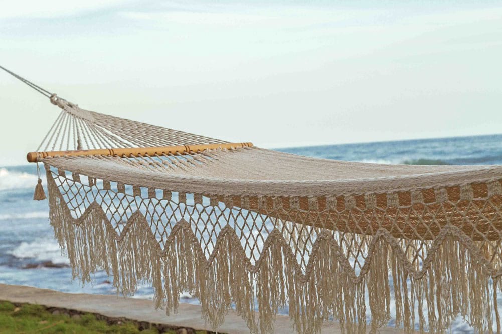 Single Size Mountain Waves Fringe Hammock