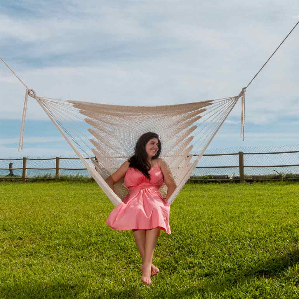 Cotton Rope Lounge Hammock Chair  