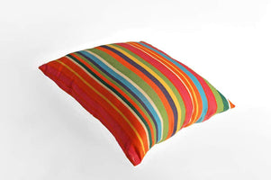 Decorative Striped Pillow Cover With Mildew Resistant