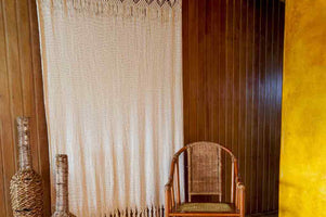 Drapes And Curtains For Window Treatment Or Wall Hanging 
