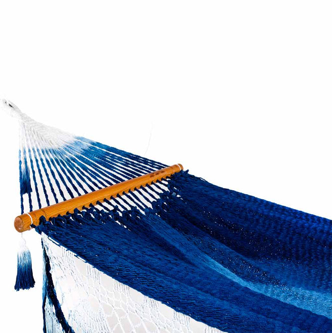 Find blue hammock with borders