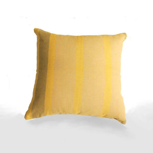 Handmade Yellow Striped Canvas Pillow Cover On Sale